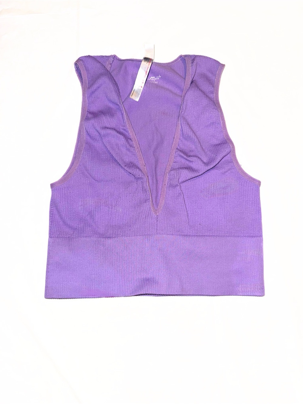 Sleeveless V-Neck Purple Women's Tank Top